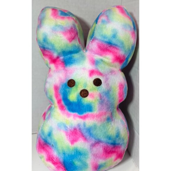 Peeps Plush Lot of 4 Chocolate-Scented Bunny Yellow Blue Chick Easter - Picture 10 of 10